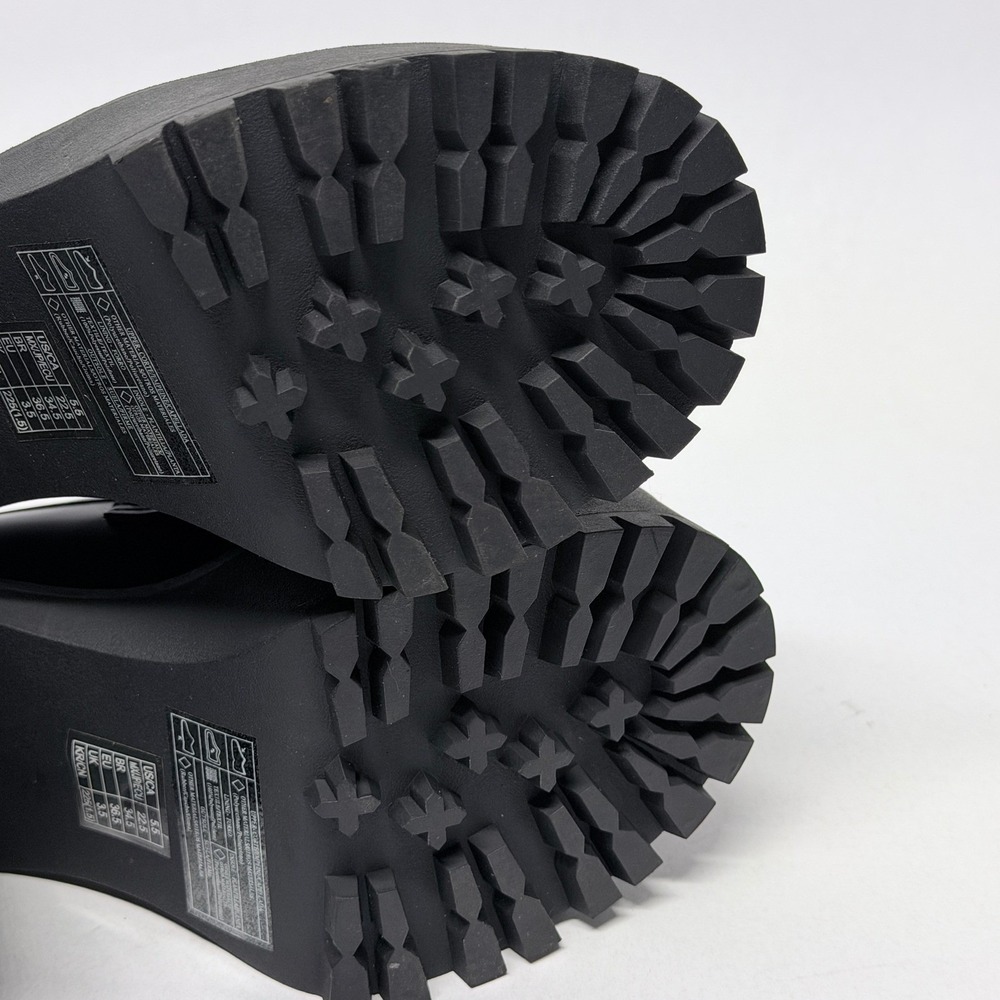 Forever 21 Womens Black Platform Penny Loafers Chunky Block Heel Lug Sole 5.5 - Picture 11 of 12
